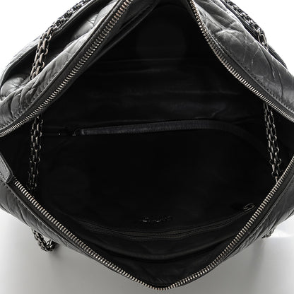Chanel Aged Calfskin Quilted Large Reissue Camera Case Grey 5 of 7