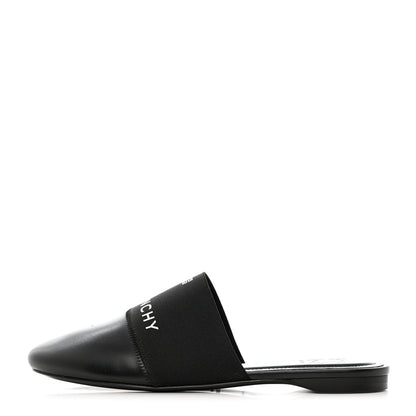 Givenchy Calfskin Bedford Logo Mule Slides 38 Black 1 of 9