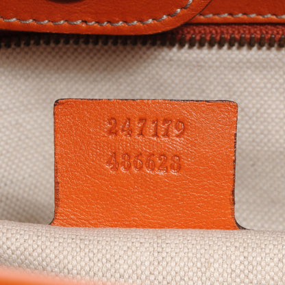 Gucci Leather Large GG Running Tote Orange 7 of 7