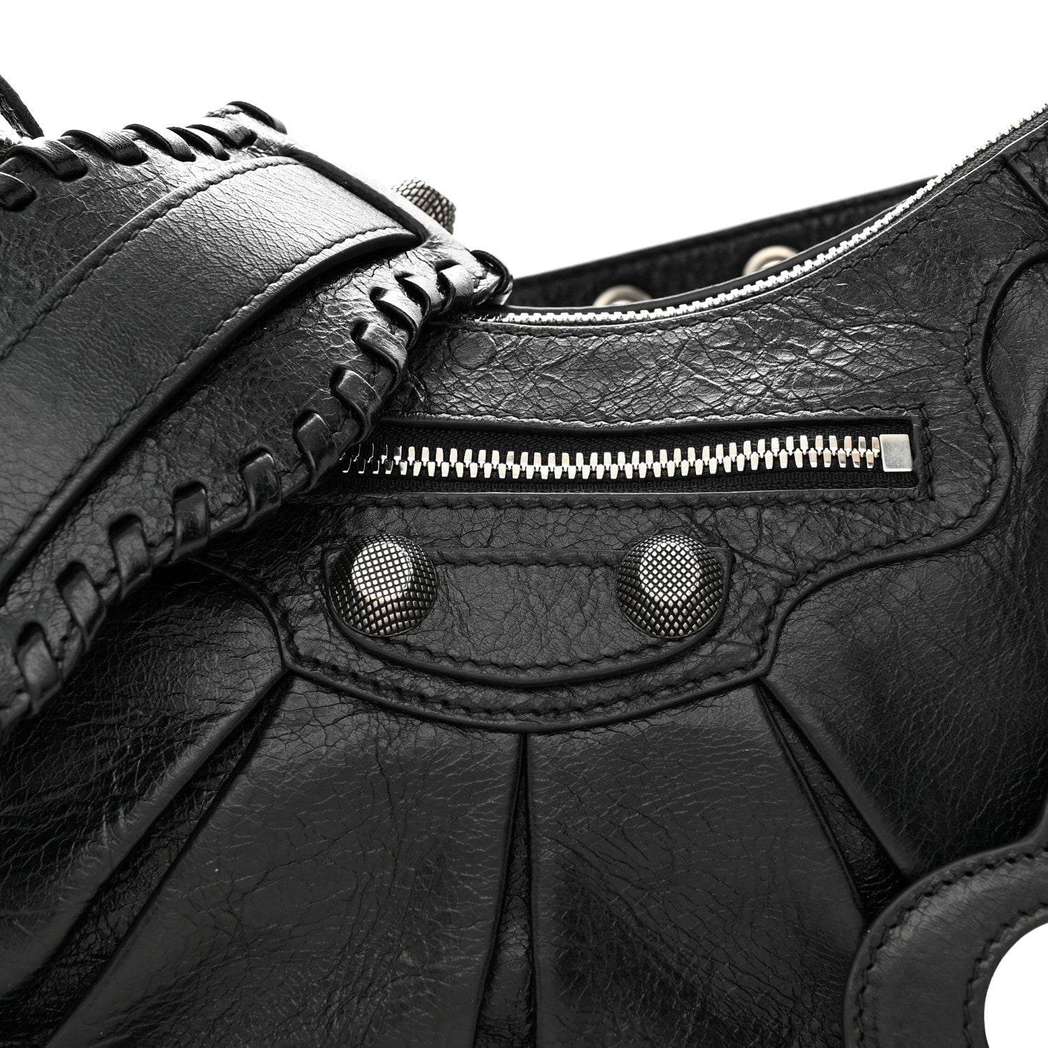 Balenciaga Agneau Arena Small Le Cagole Shoulder Bag Black 8 of 10