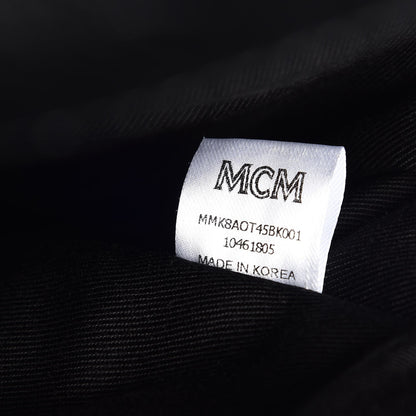 MCM Calfskin Ottomar Monogram Duke Backpack Black 9 of 13