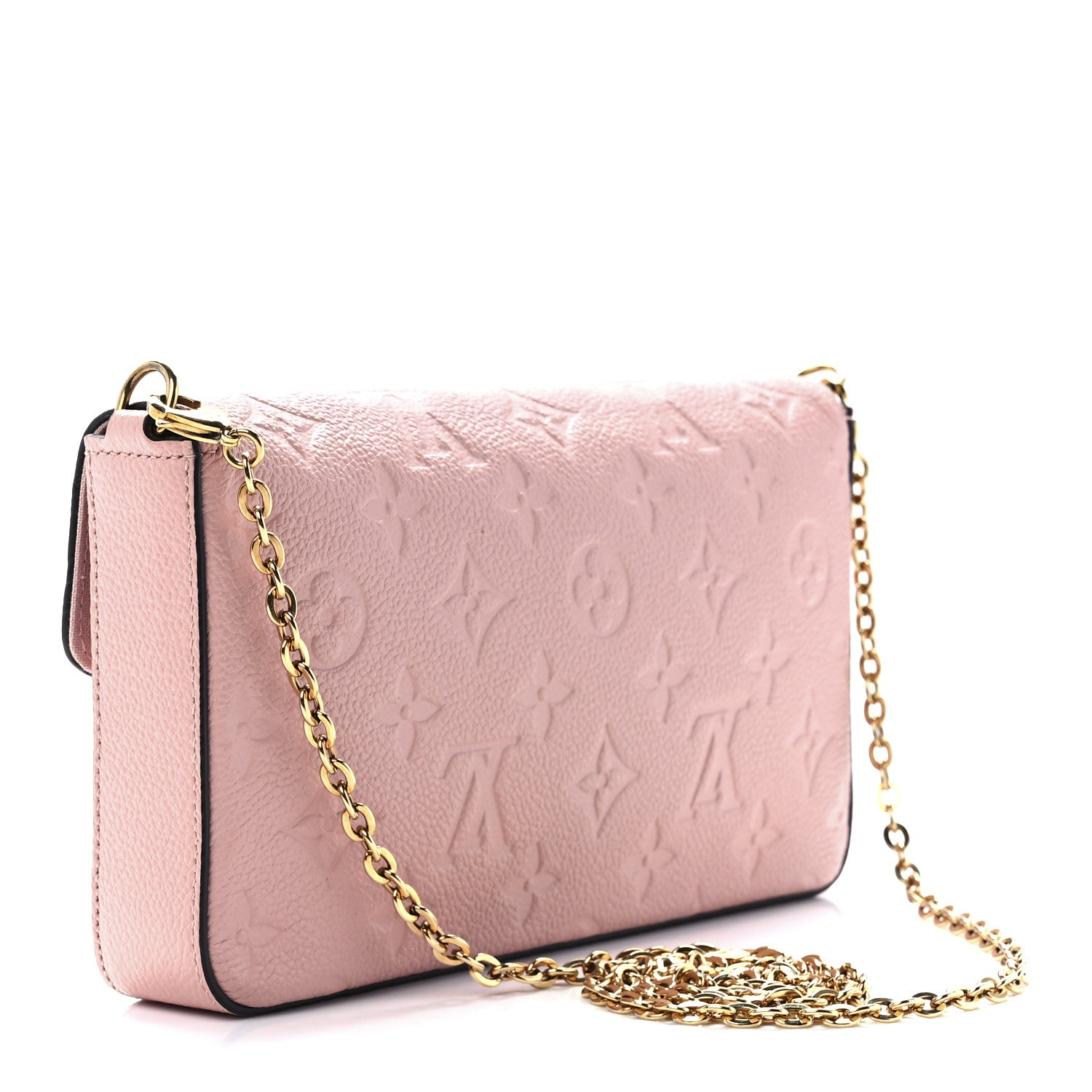 Louis Vuitton Empreinte Pochette Felicie Chain Wallet Rose Poudre 4 of 16