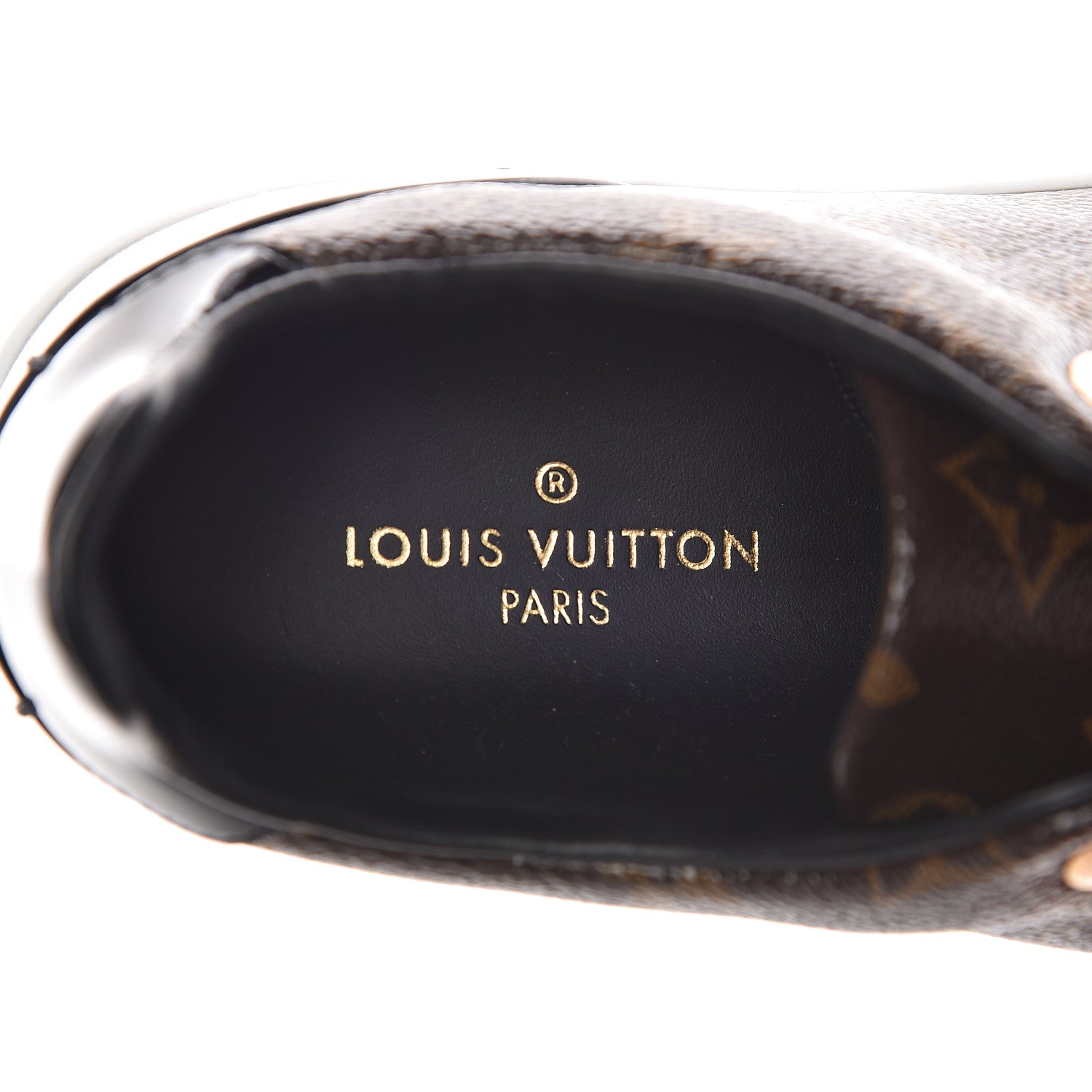 Louis Vuitton Patent Monogram Frontrow Sneakers 36 7 of 8