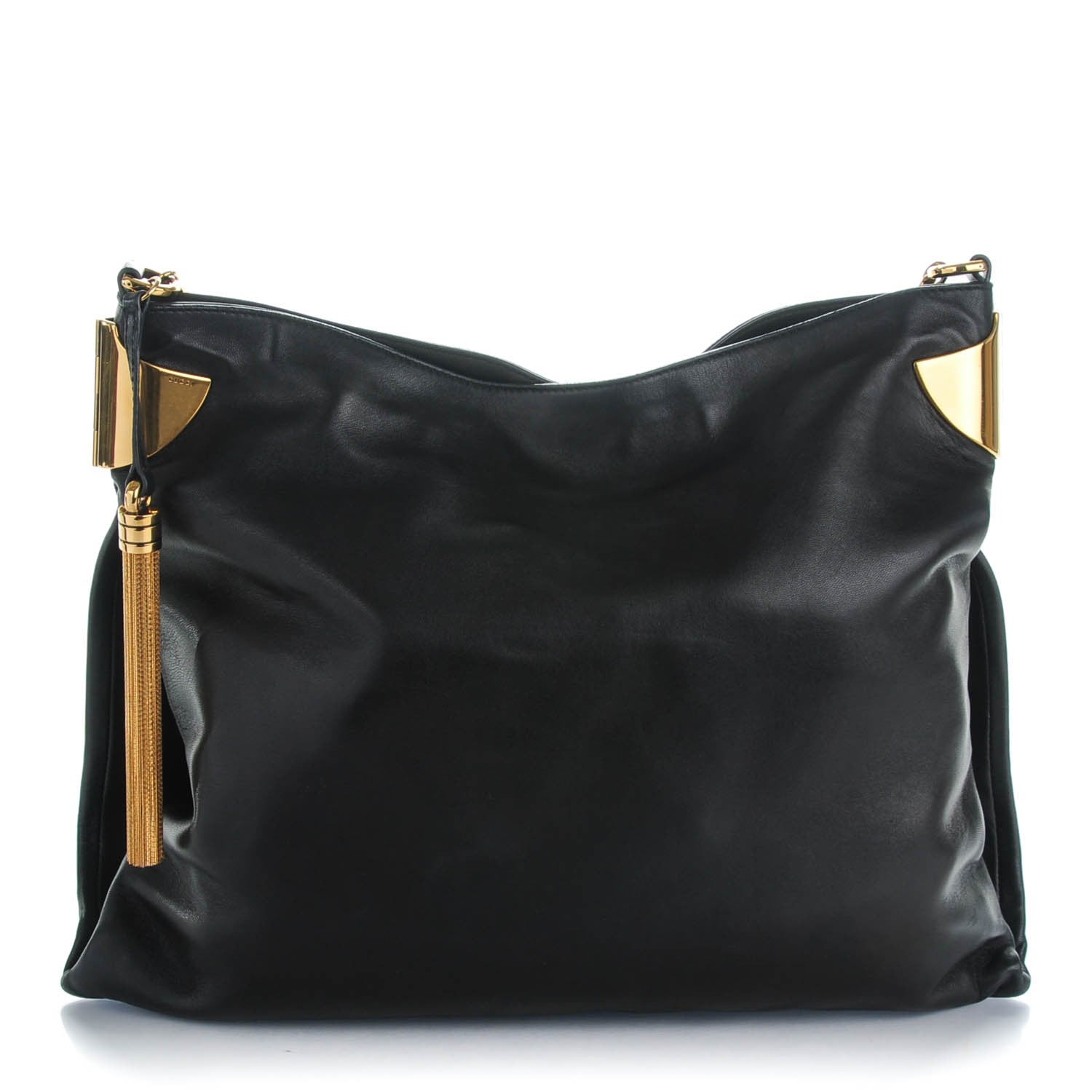 Gucci Lambskin Large 1970 Shoulder Bag Black 3 of 8