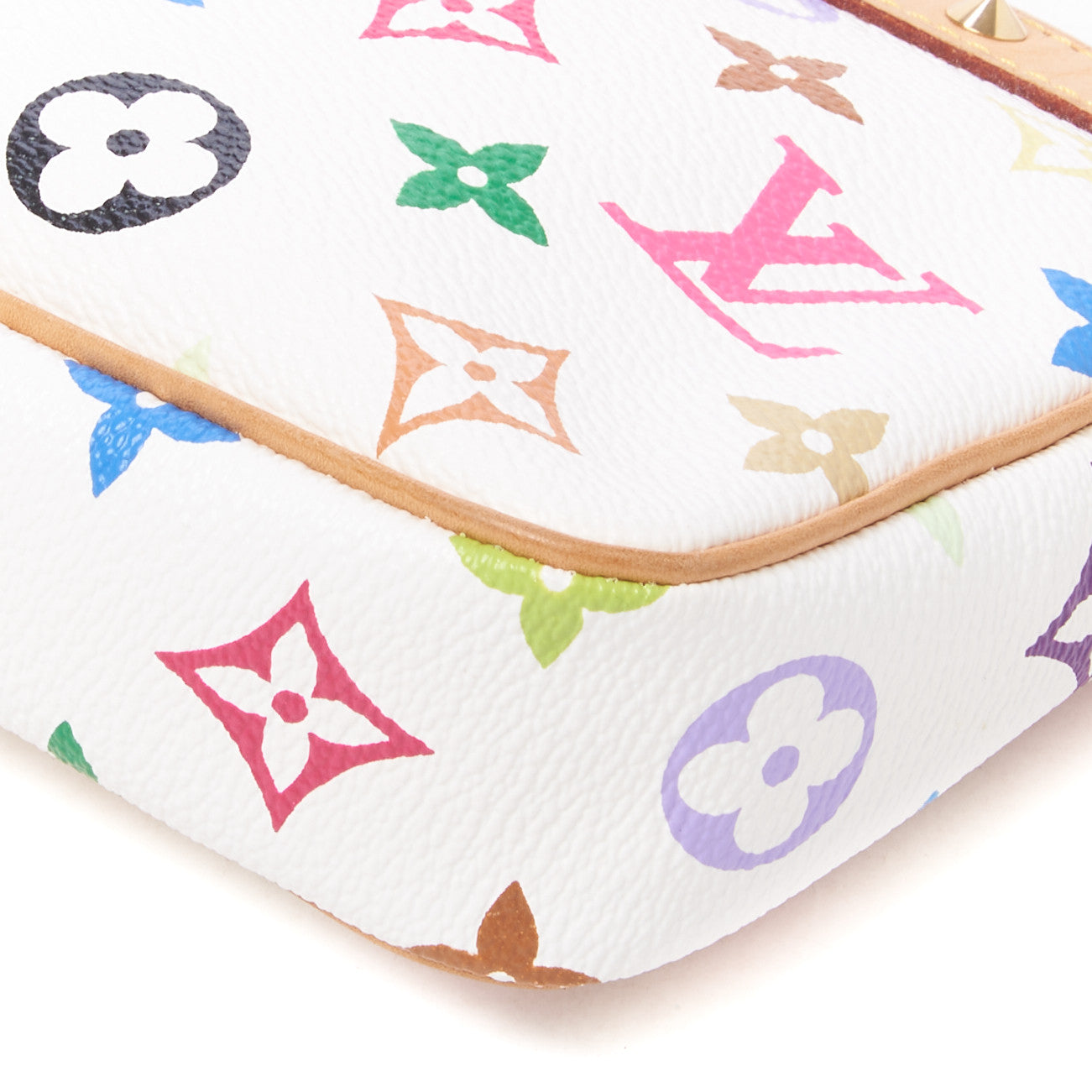 Monogram Multicolor Pochette Accessories White