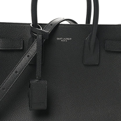 Saint Laurent Grained Calfskin Baby Sac De Jour Black 9 of 11