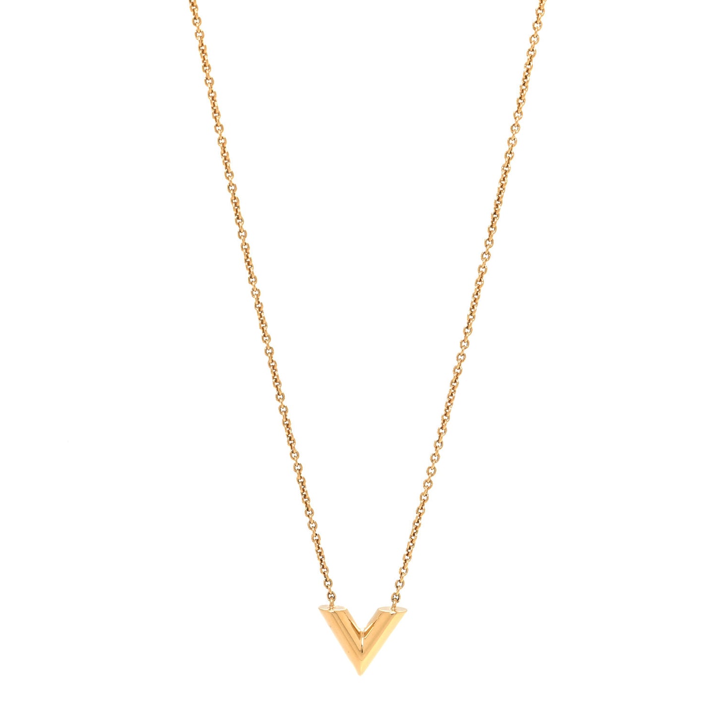 Essential V Necklace Gold