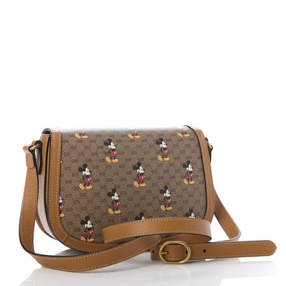 Gucci X DISNEY Mini Vintage GG Supreme Monogram Mickey Mouse Small Flap Messenger Bag Beige Vintage Sun Oil 3 of 10