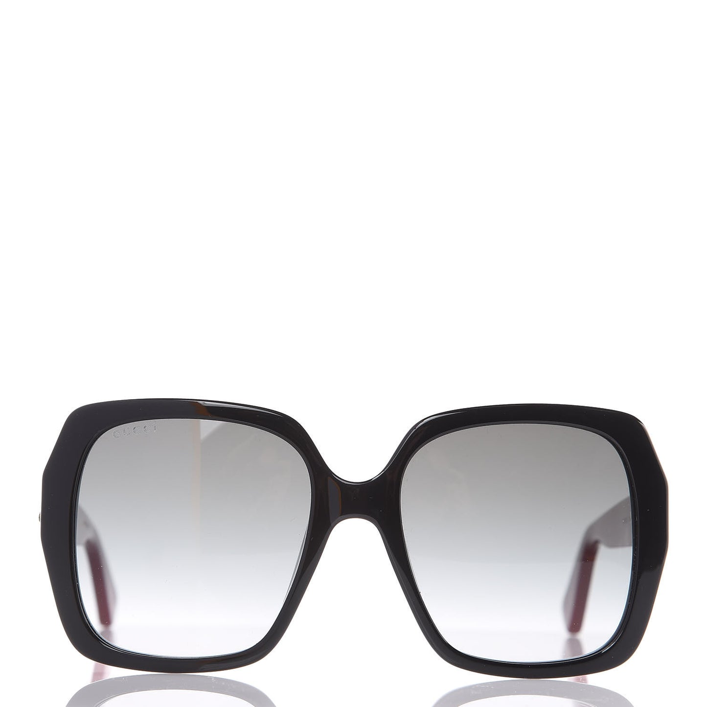 Acetate Square Frame GG0096S Sunglasses Black Red