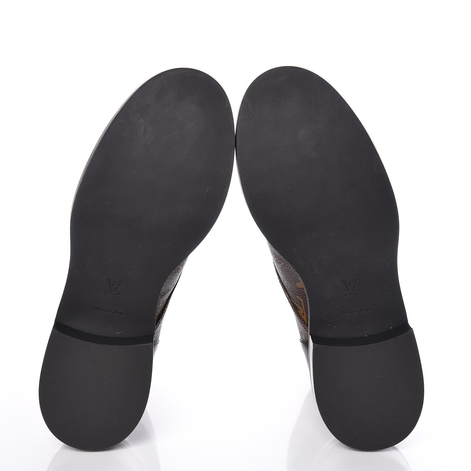 Louis Vuitton Calfskin Monogram Wonderland Flat Ranger Boots 40 Black 5 of 10