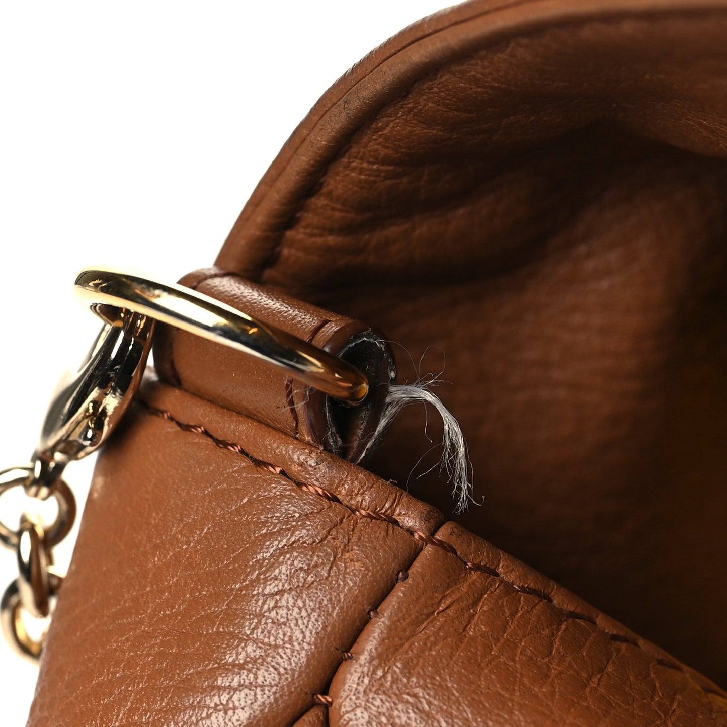 Vitello Flamingo Fendista Pouchette Crossbody Orzo