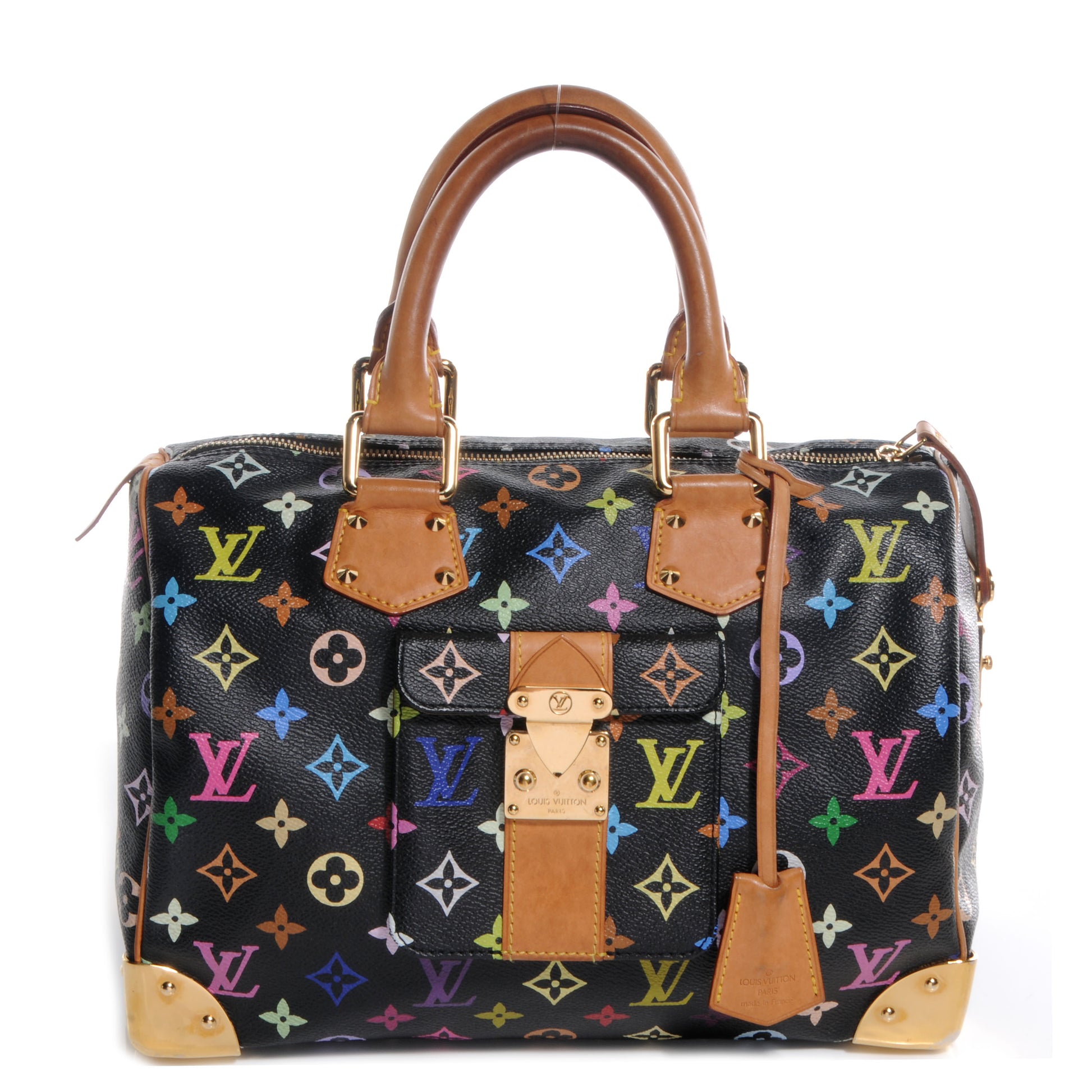 Louis Vuitton Monogram Multicolor Speedy 30 Black 1 of 9
