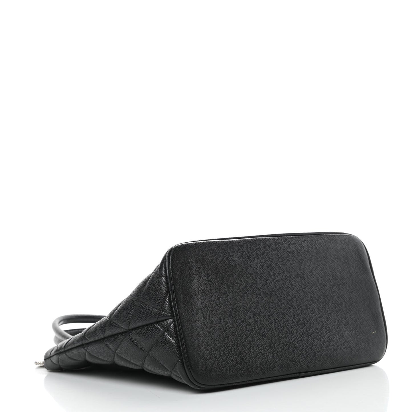Caviar Quilted Medallion Tote Black