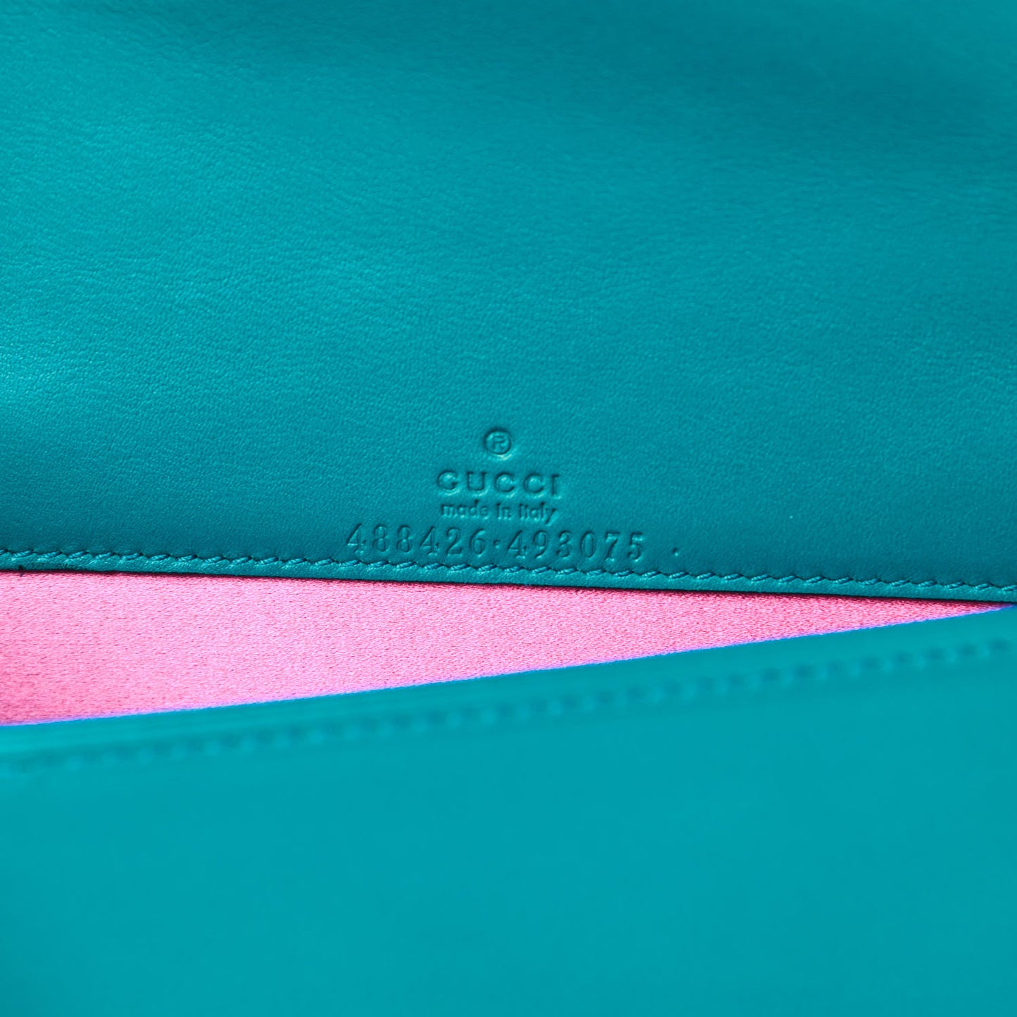 Velvet Matelasse GG Marmont Mini Bag Pavone Cyan