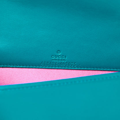 Gucci Velvet Matelasse GG Marmont Mini Bag Pavone Cyan 6 of 10