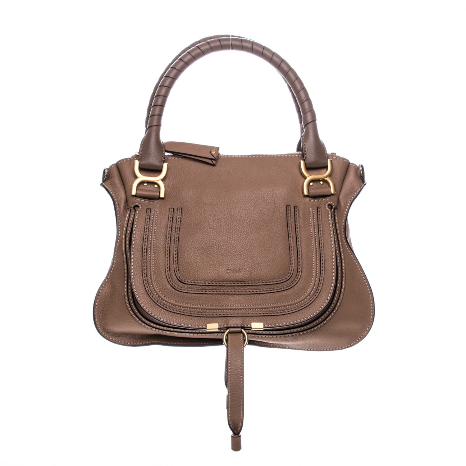 Chloe Calfskin Medium Marcie Satchel Nut 1 of 8