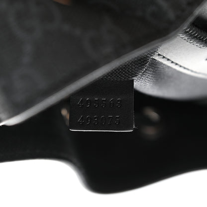 Gucci Soft GG Supreme Monogram Appia Calfskin Web Double Buckle Backpack Black 7 of 10