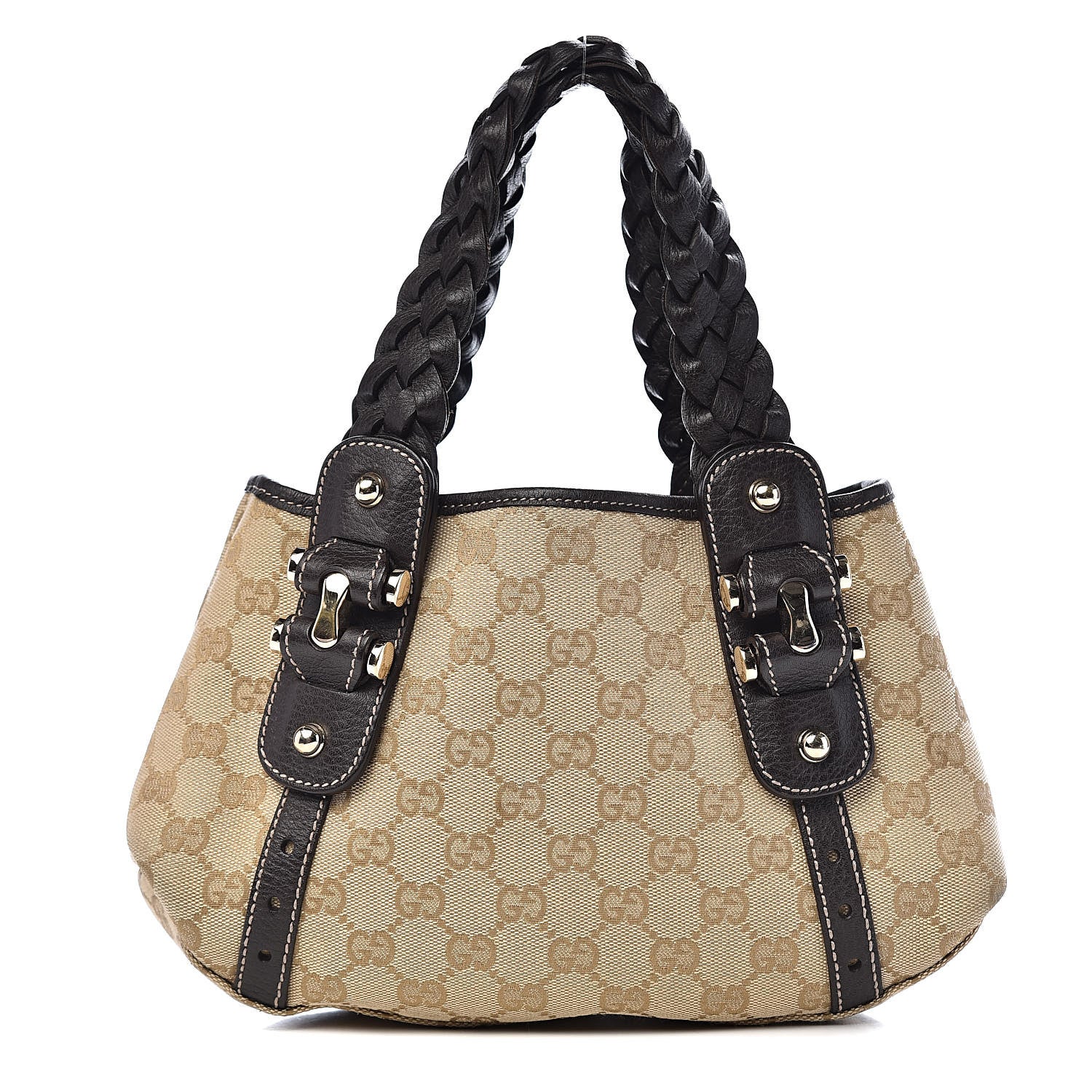 Gucci Monogram Mini Pelham Shoulder Bag Dark Brown 1 of 10