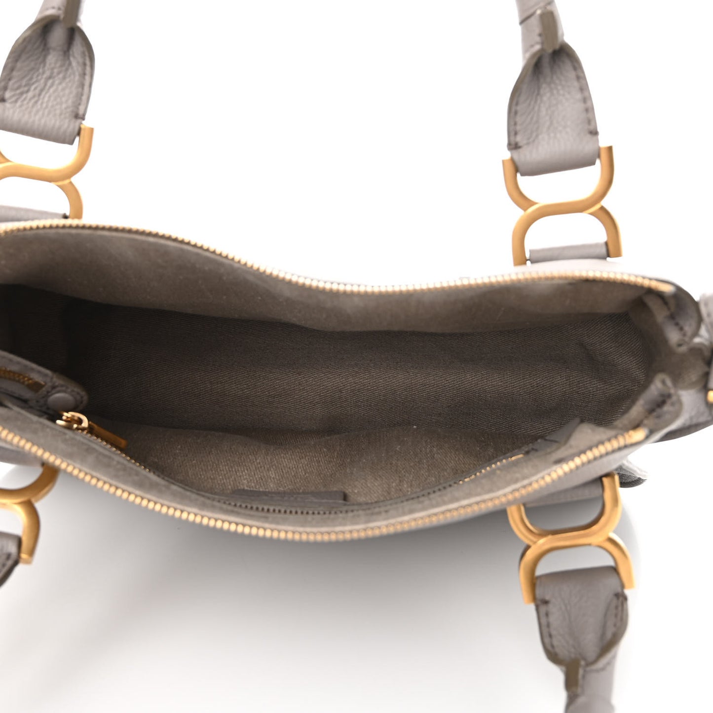 Calfskin Medium Marcie Satchel Cashmere Grey