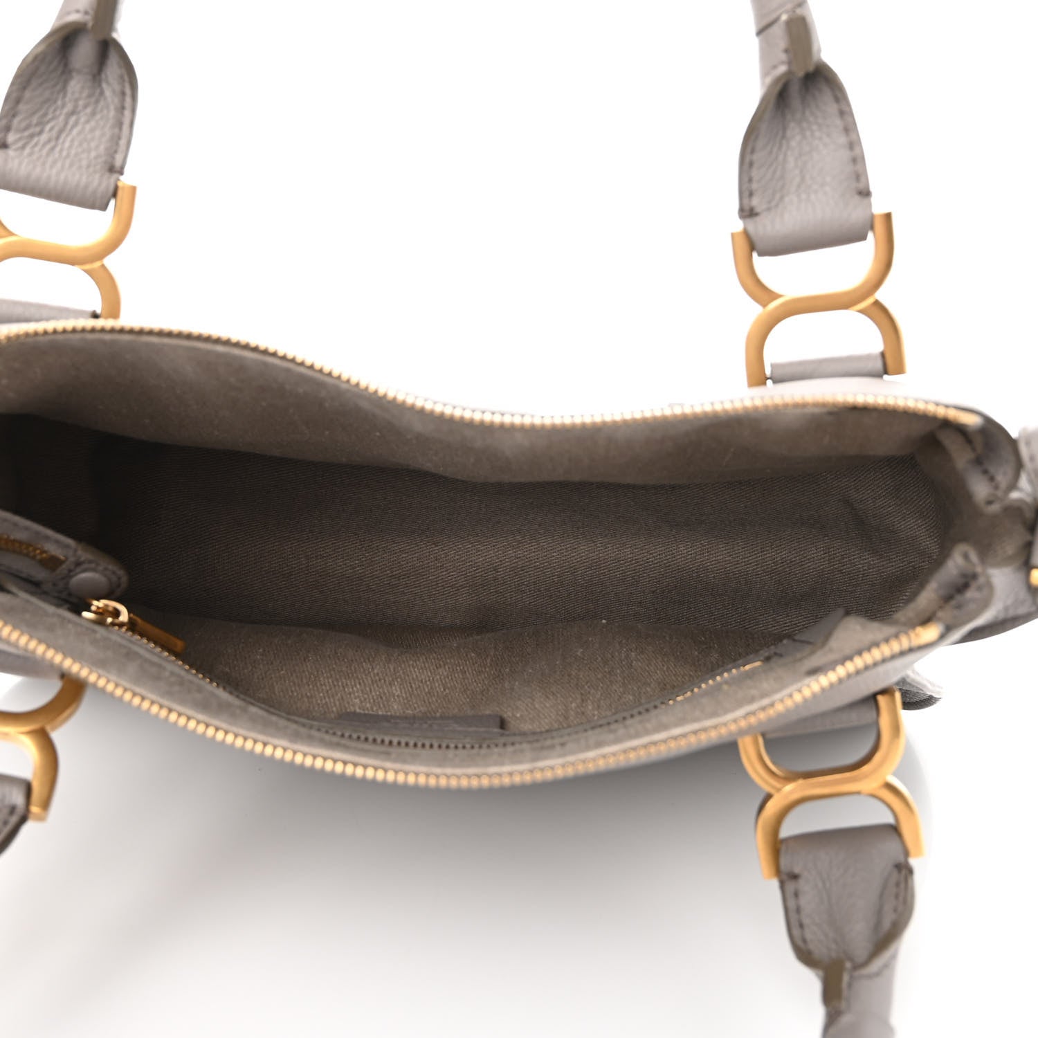Chloe Calfskin Medium Marcie Satchel Cashmere Grey 5 of 9