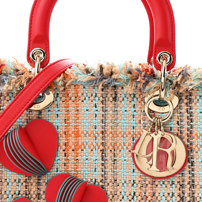 Christian Dior Tweed Heart Deco Medium Lady Dior Multicolor 8 of 12
