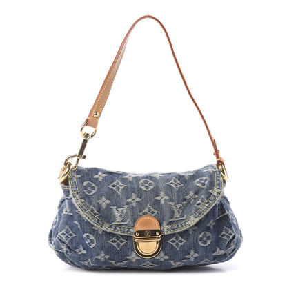 Louis Vuitton Monogram Denim Mini Pleaty Blue 1 of 9