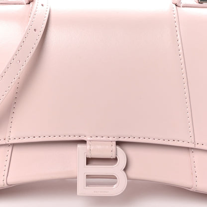 Balenciaga Shiny Box Calfskin Small Hourglass Top Handle Bag Light Rose 8 of 11