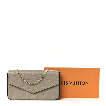 Louis Vuitton Empreinte Pochette Felicie Chain Wallet Tourterelle 16 of 16