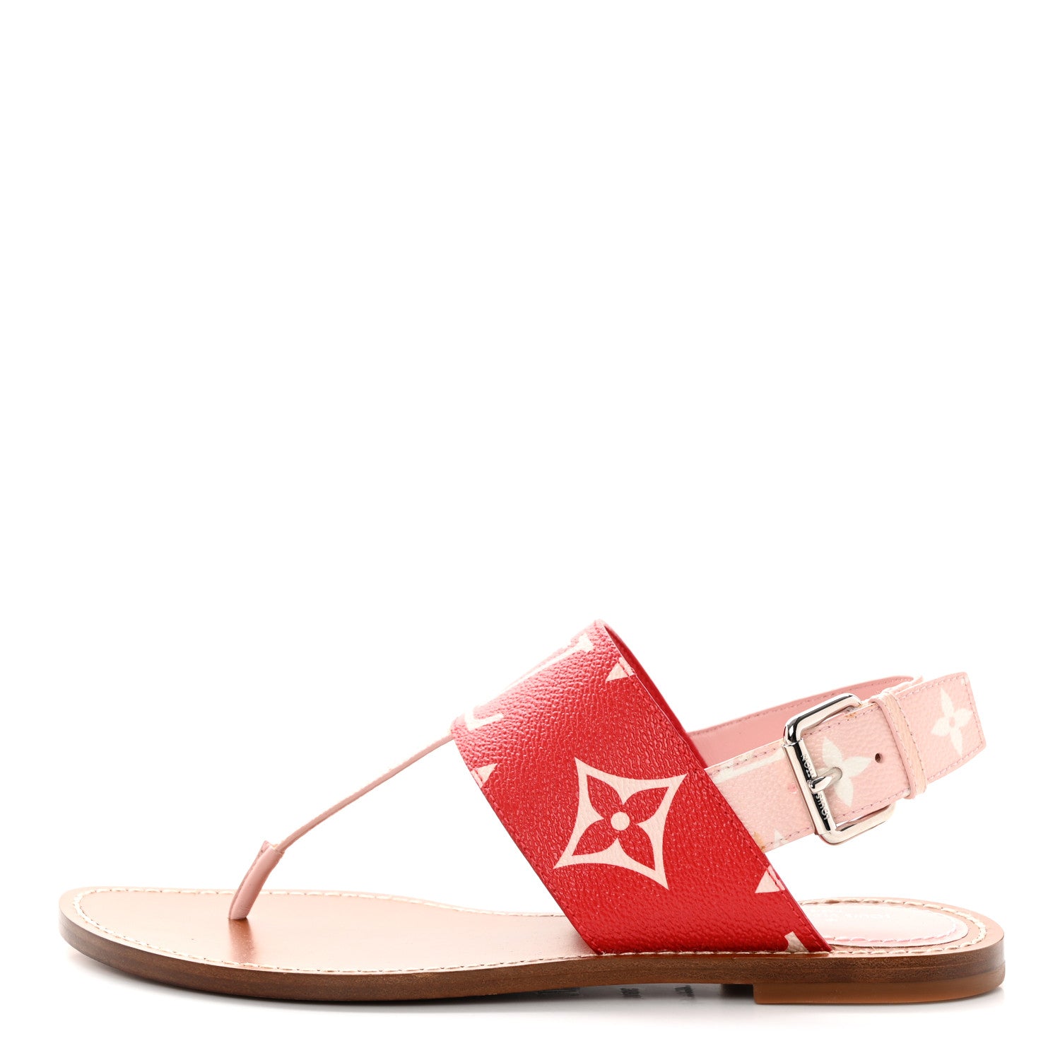 Louis Vuitton Monogram Giant Sandals 38.5 Rouge 1 of 25