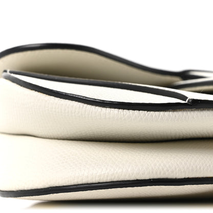 Christian Dior Grained Calfskin Mini Saddle Bag White 8 of 9