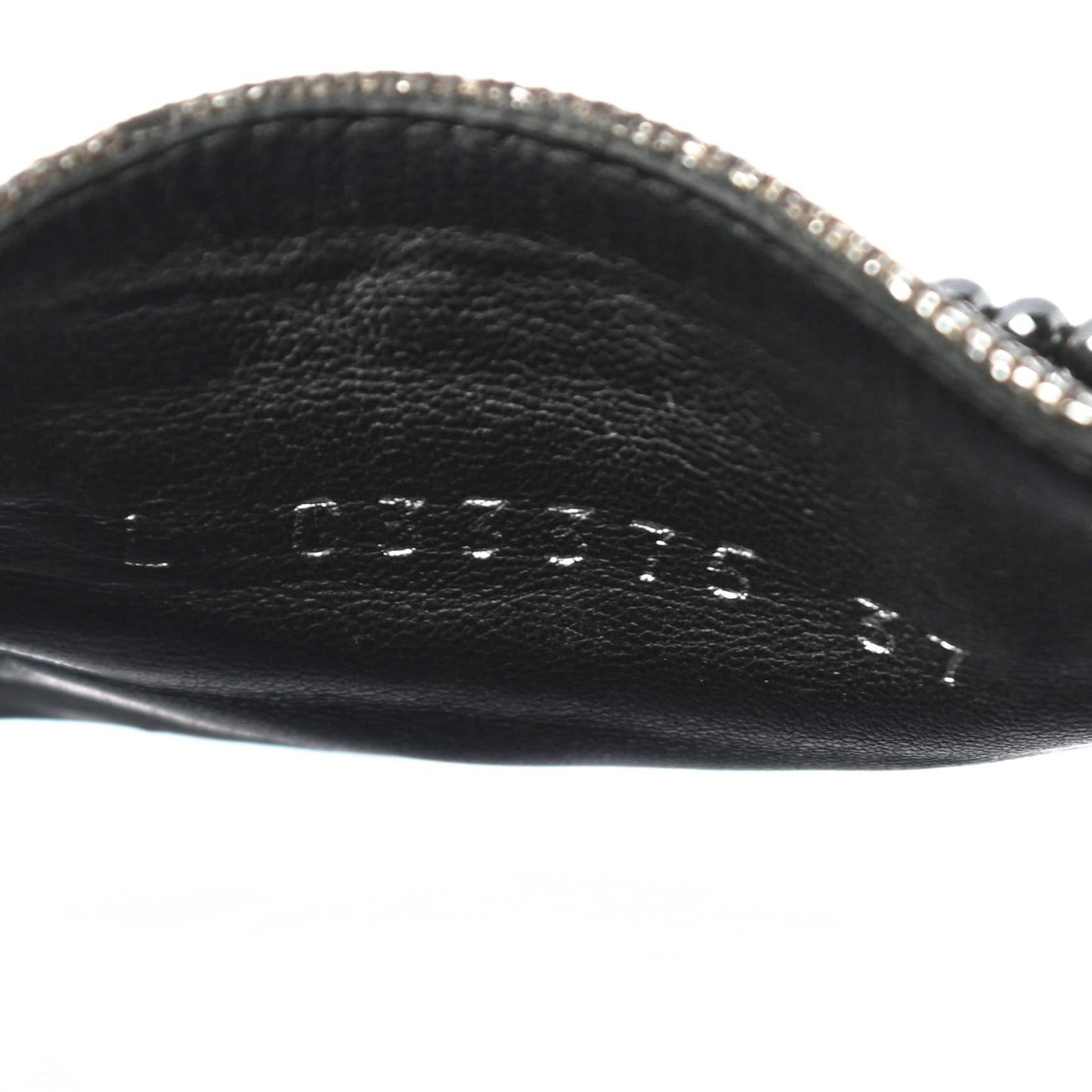 Fantasy Lambskin Pearl Chain CC Flat Mules 37 Silver Black