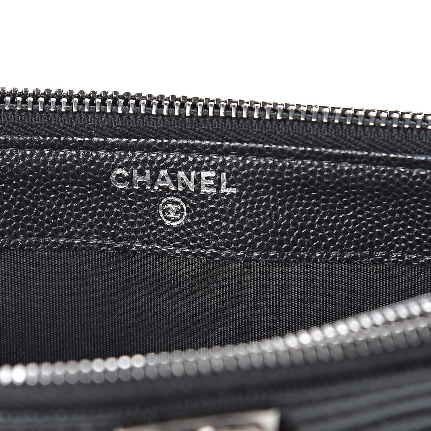 Chanel Caviar Quilted Small Boy Clutch With Chain Black 8 of 14