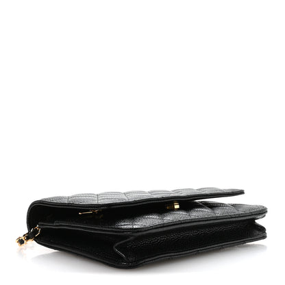 Chanel Caviar Quilted Wallet On Chain WOC Black 3 of 11