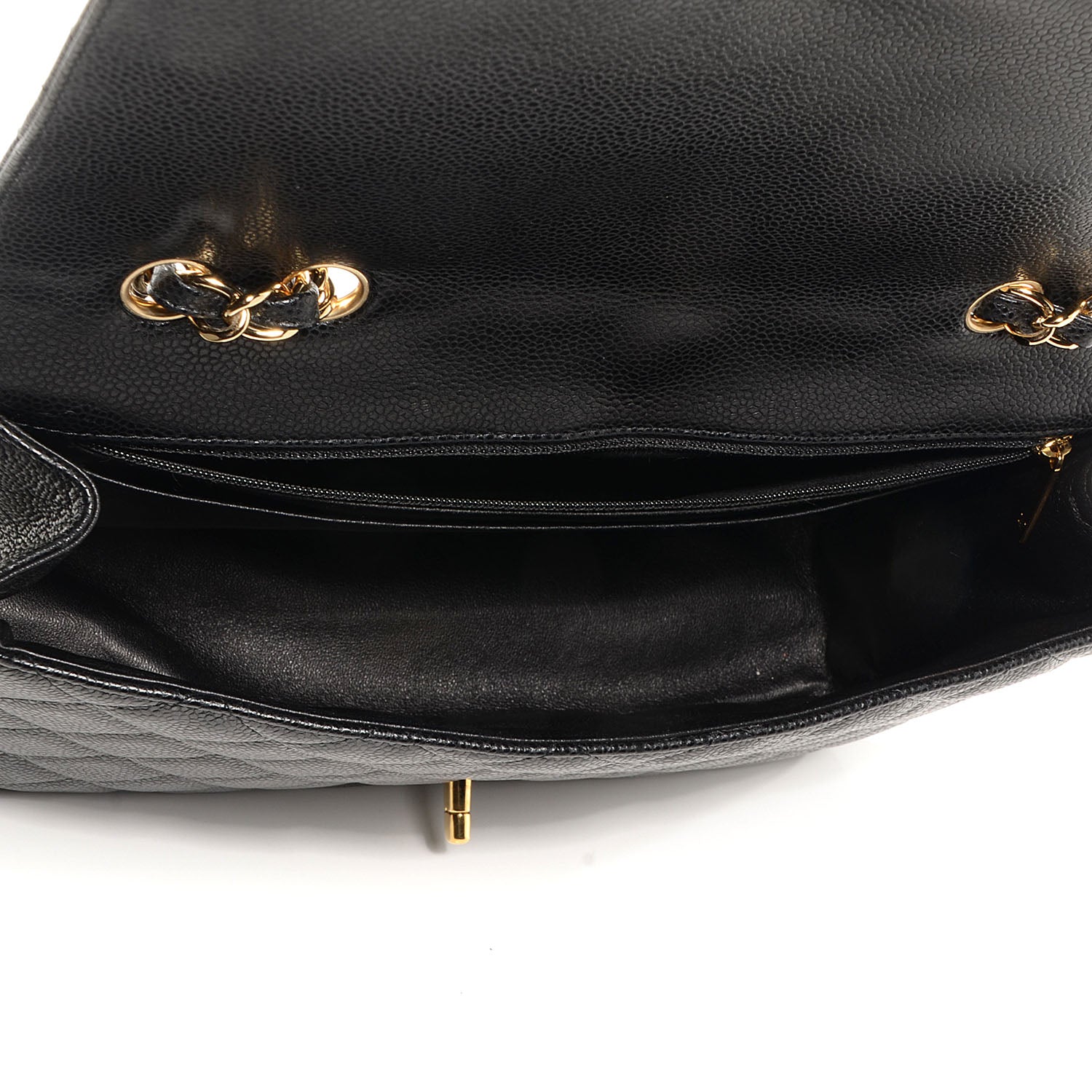 Chanel Caviar Jumbo Single Flap Black 5 of 8