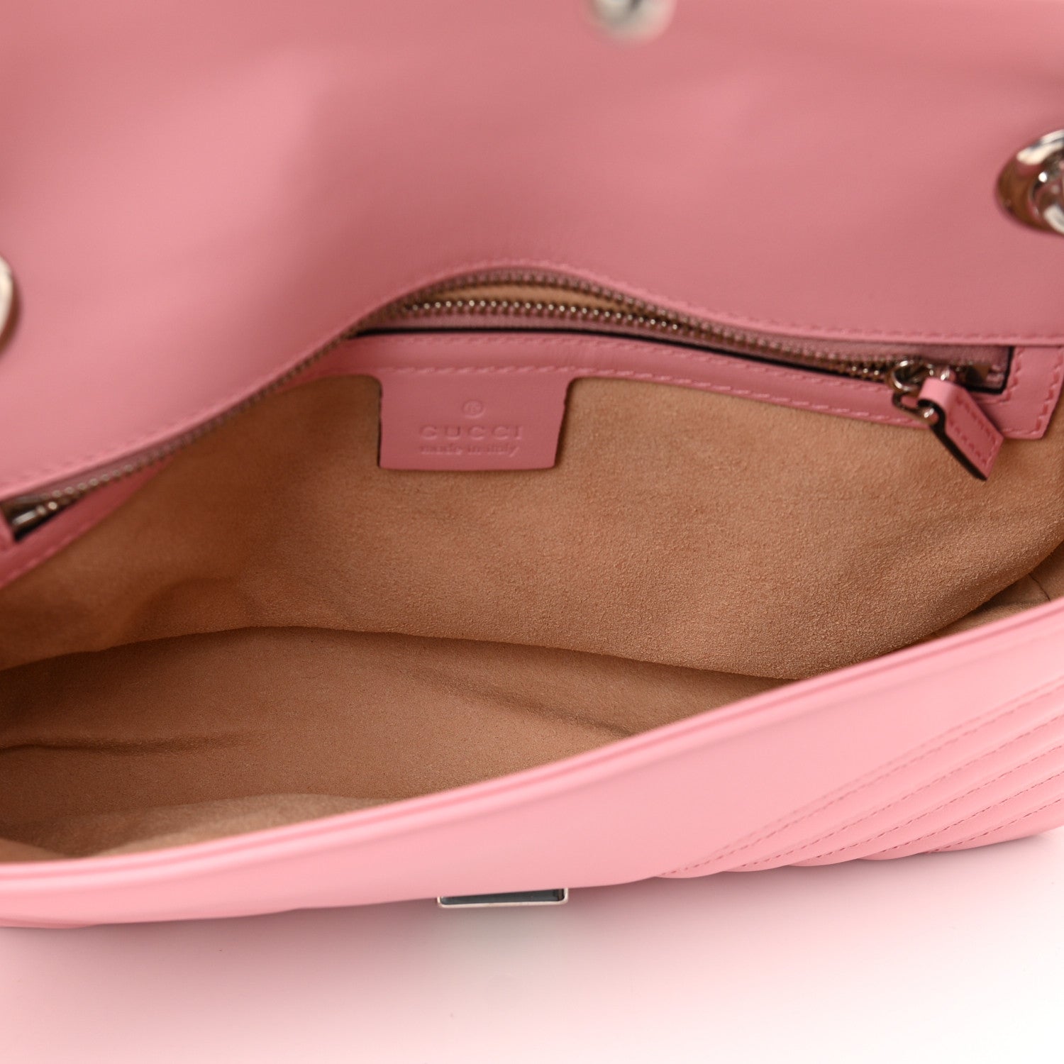 Gucci Calfskin Matelasse Small GG Marmont Shoulder Bag Wild Rose 4 of 9