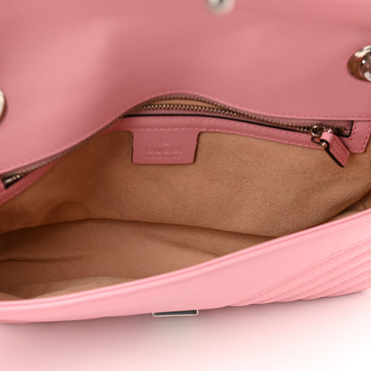Gucci Calfskin Matelasse Small GG Marmont Shoulder Bag Wild Rose 4 of 9
