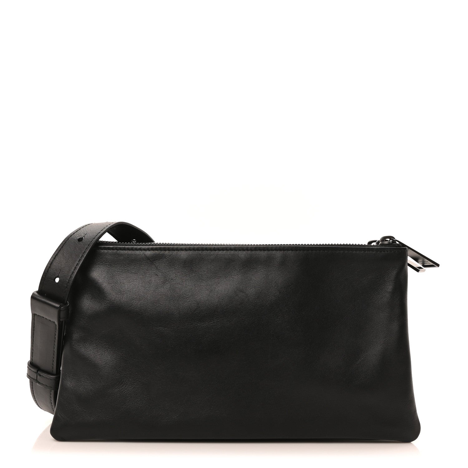 Bottega Veneta Nappa Intrecciato Triple Zip Messenger Bag Black 1 of 10