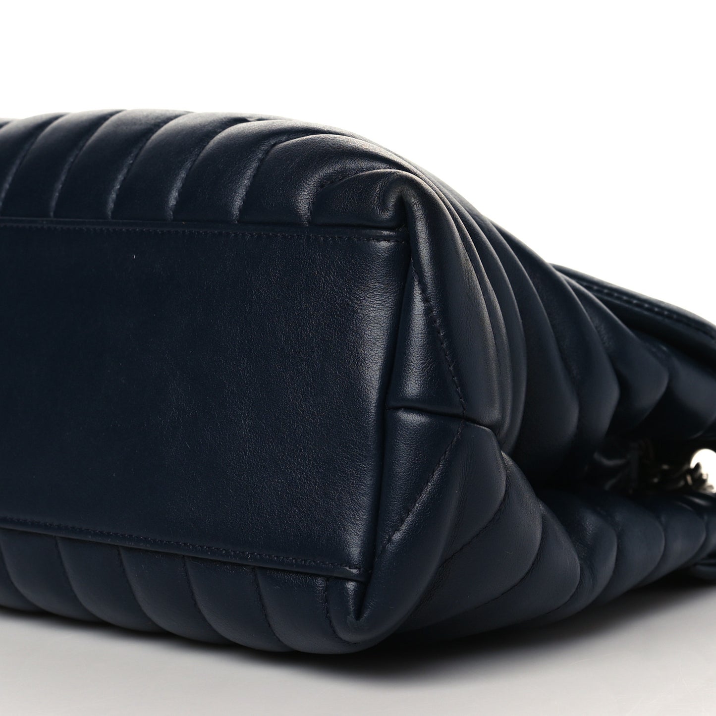 Calfskin Y Quilted Monogram Medium Loulou Chain Satchel Medium Blue