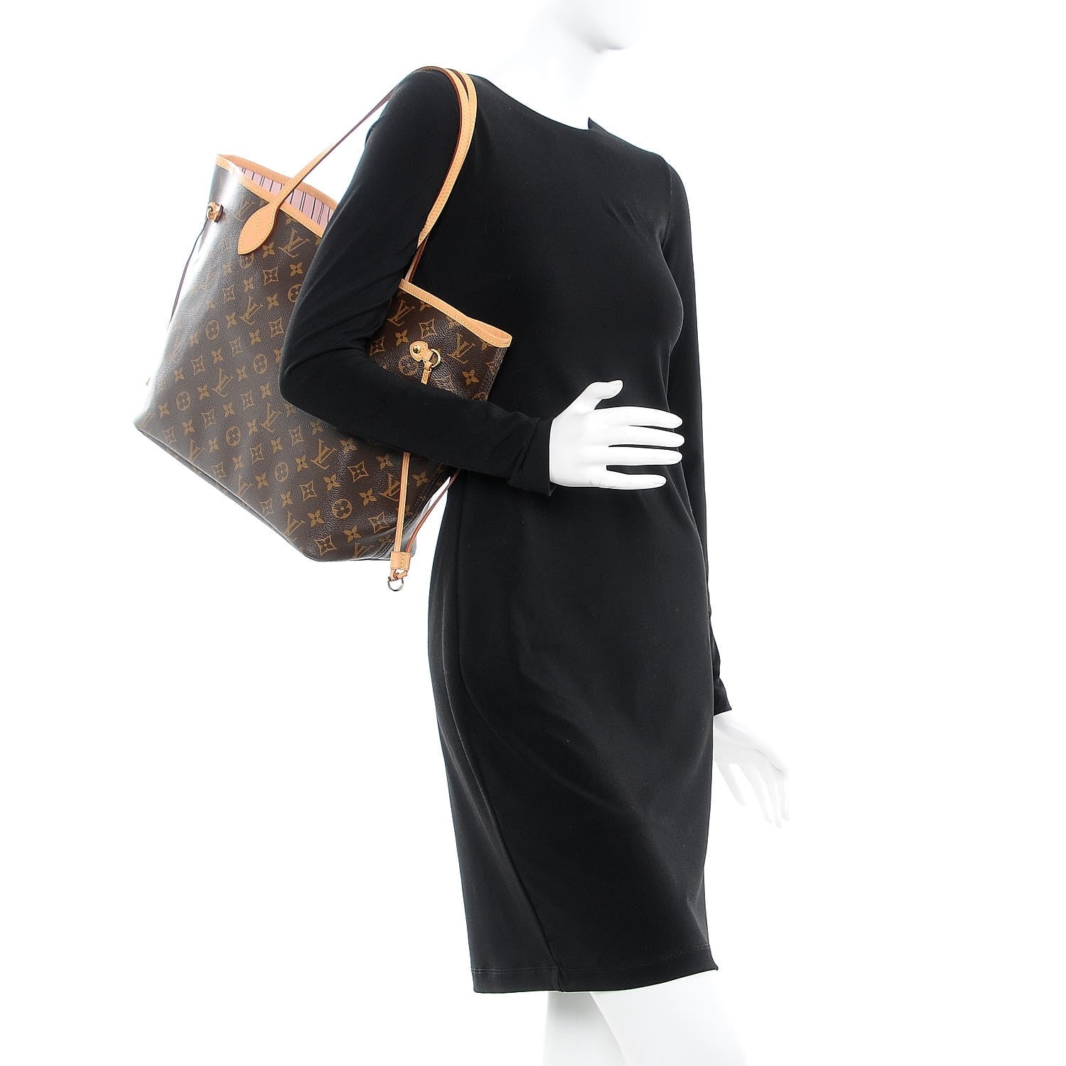 Louis Vuitton Monogram Neo Neverfull MM Rose Ballerine 2 of 13