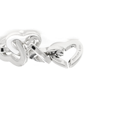 Tiffany Sterling Silver 18K Yellow Gold Heart Links Bracelet 4 of 4