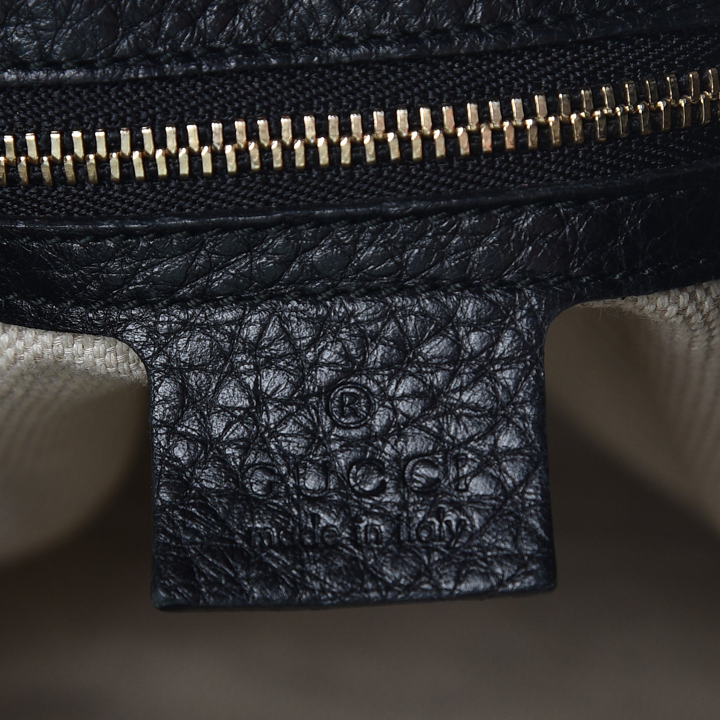 Pebbled Calfskin Medium Soho Chain Shoulder Bag Black
