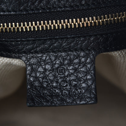 Gucci Pebbled Calfskin Medium Soho Chain Shoulder Bag Black 8 of 14