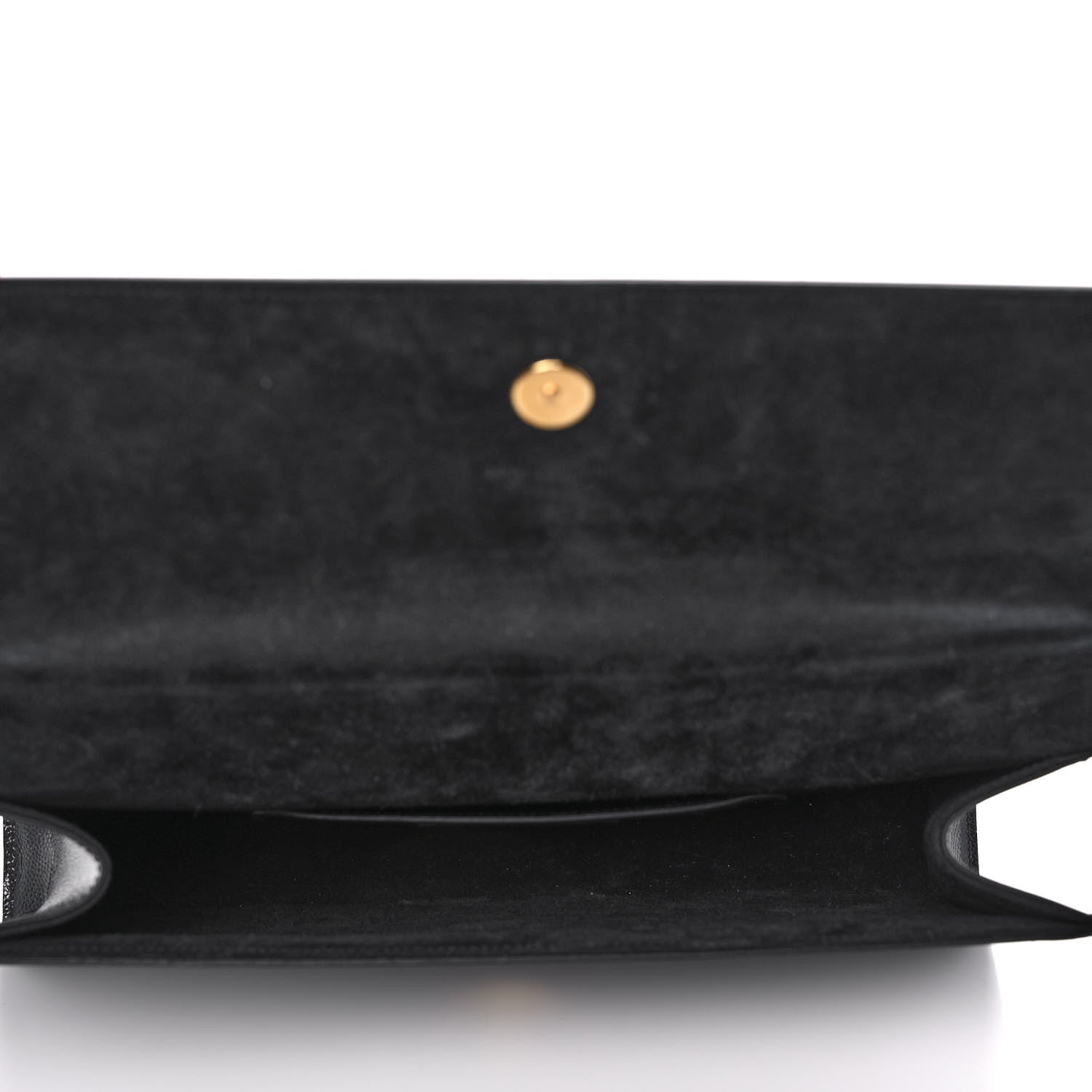 Saint Laurent Grain De Poudre Monogram Cassandre Clutch Black 5 of 9