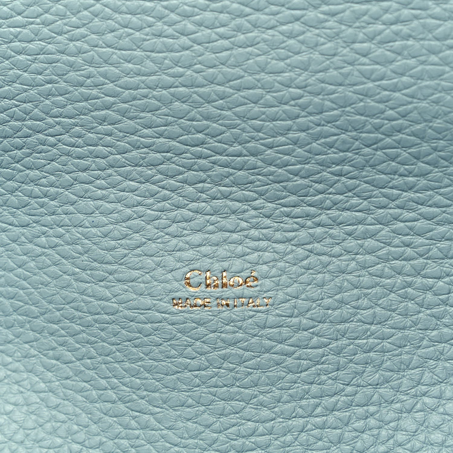 Chloe Shiny Grained Calfskin Small Aby Day Shoulder Bag Faded Blue 6 of 9