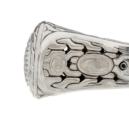 John Hardy Sterling Silver Diamond Palu Classic Chain Kick Cuff Bracelet 3 of 6