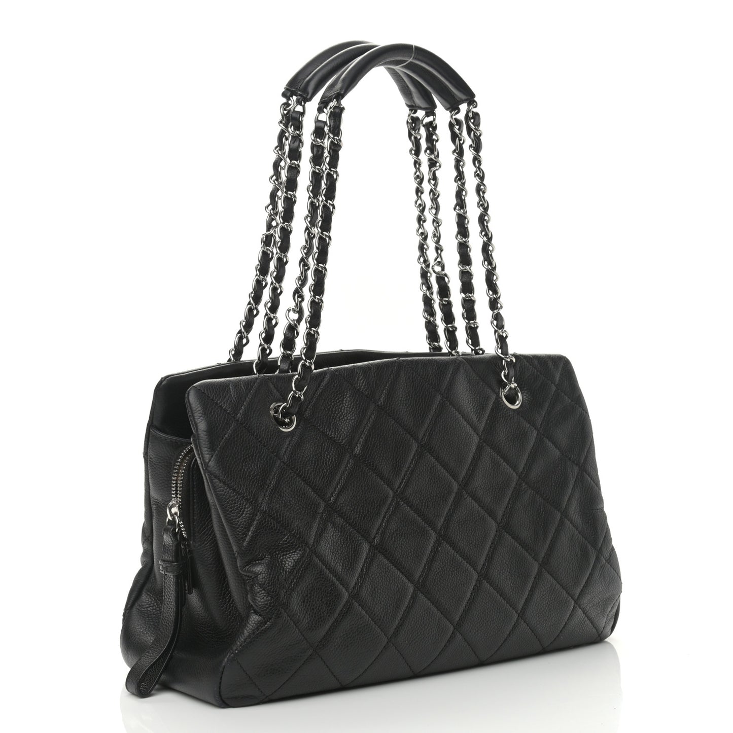 Caviar Quilted CC Timeless Soft Tote Black