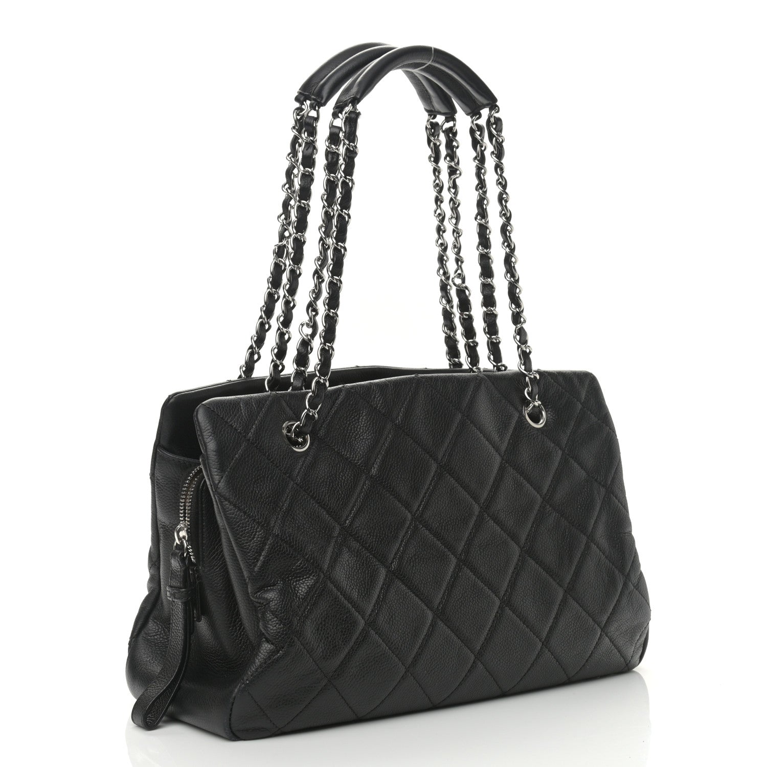 Chanel Caviar Quilted CC Timeless Soft Tote Black 2 of 11