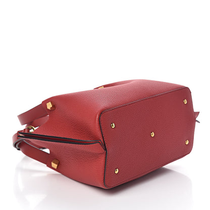 Valentino Garavani Grainy Calfskin Small VLogo Escape Shopper Rosso Valentino 4 of 8
