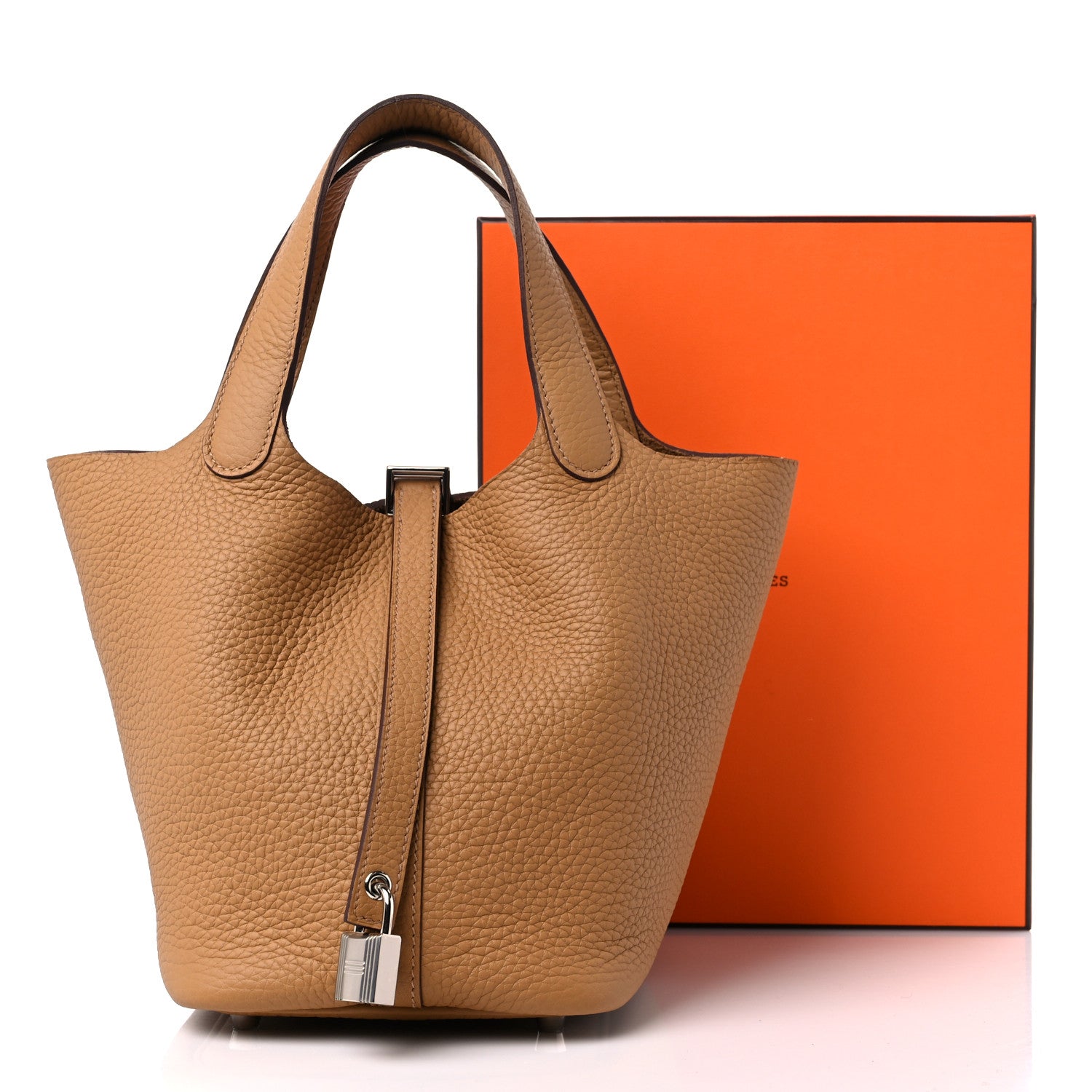 Hermes Taurillon Clemence Picotin Lock 18 PM Biscuit 10 of 10
