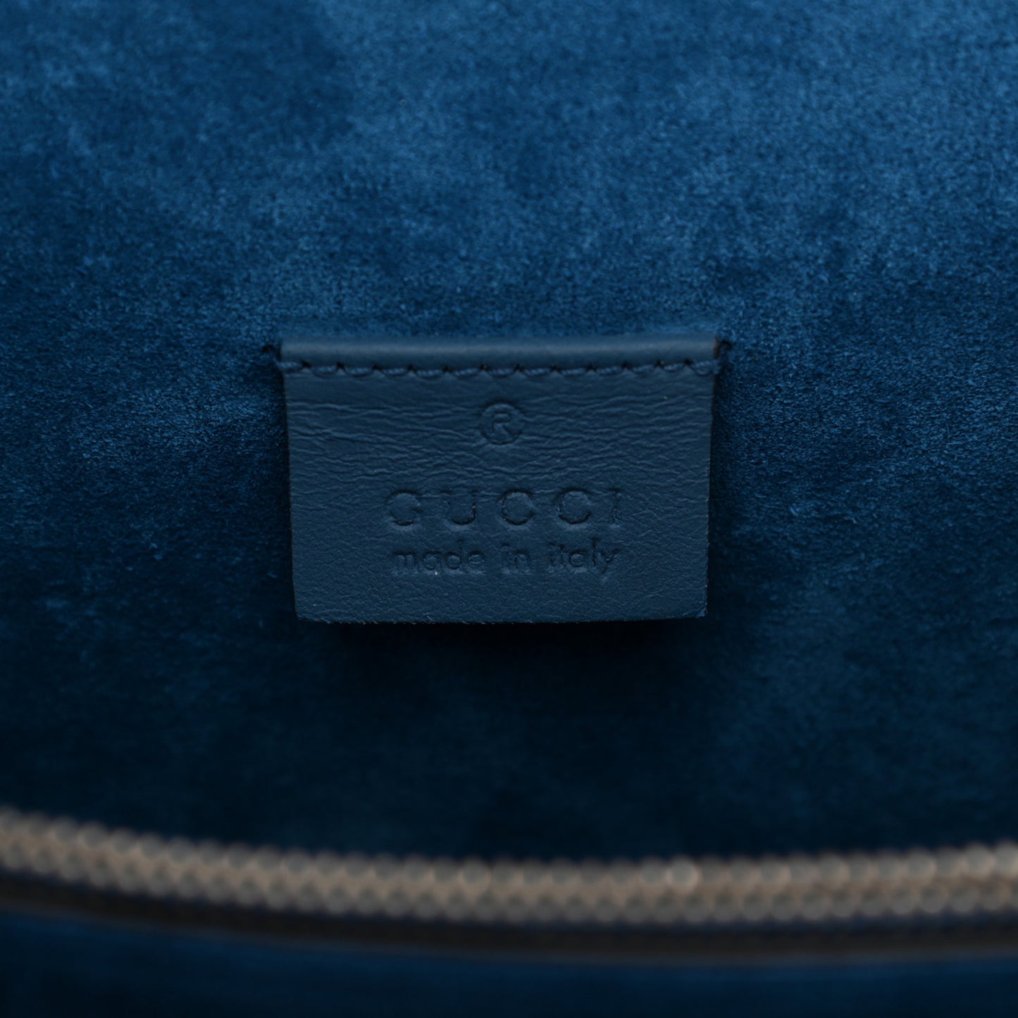 GG Supreme Monogram Embroidered Medium Dionysus Shoulder Bag Blue
